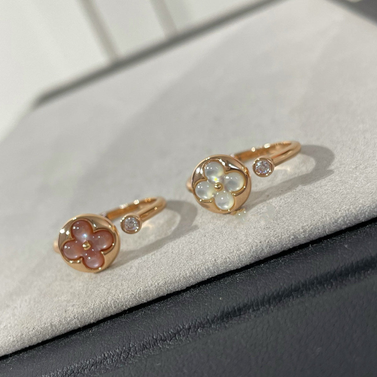 [Kaelin Vow]SUN 1 DIAMOND PINK MOP RING