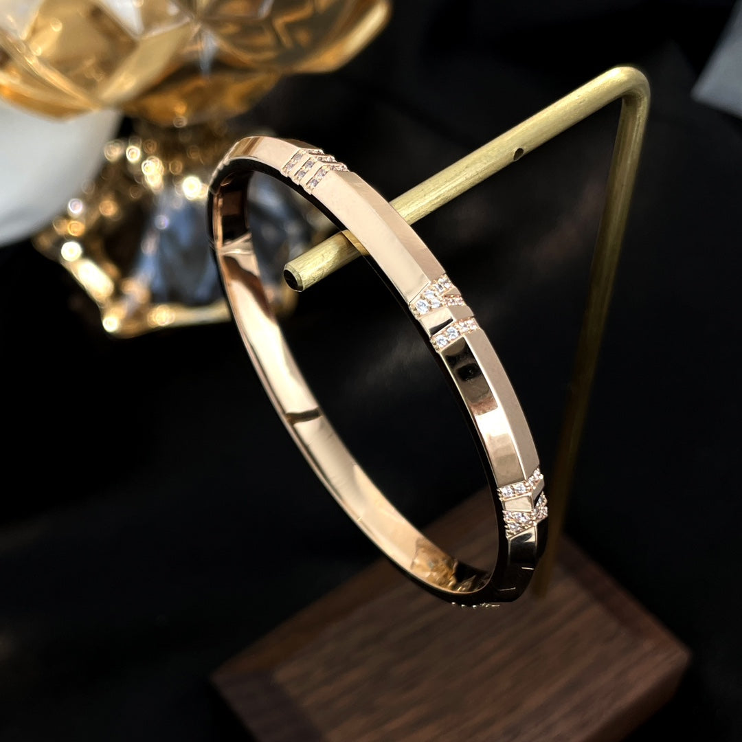 [Kaelin Vow]ATLAS BRACELET 6MM DIAMOND PINK GOLD