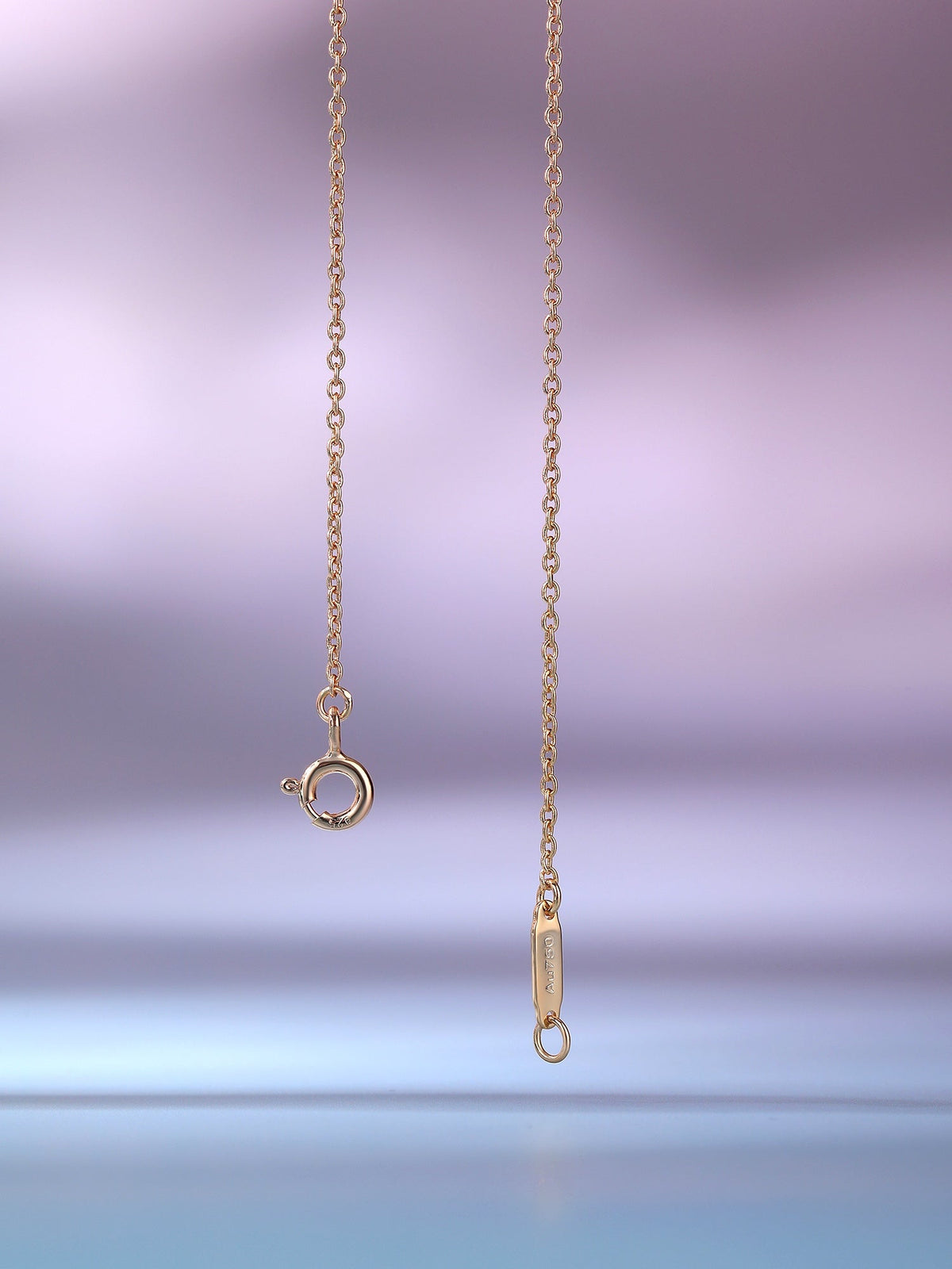 [Kaelin Vow]BIG SMILE PEDANT PINK DIAMOND NECKLACE