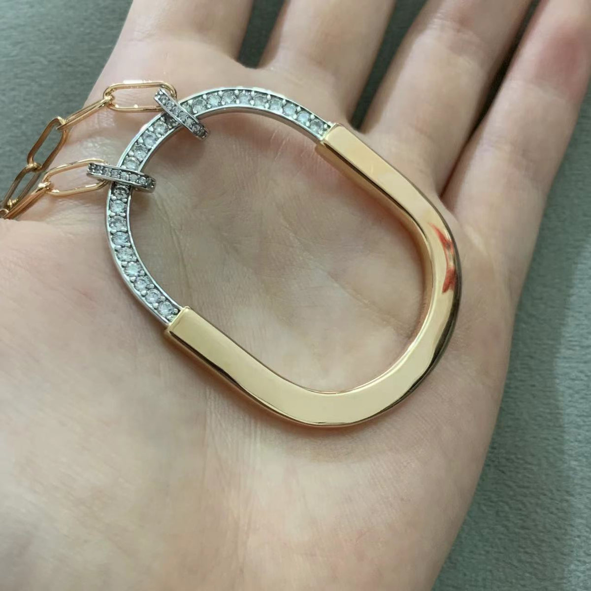 [Kaelin Vow]LOCK DIAMOND NECKLACE