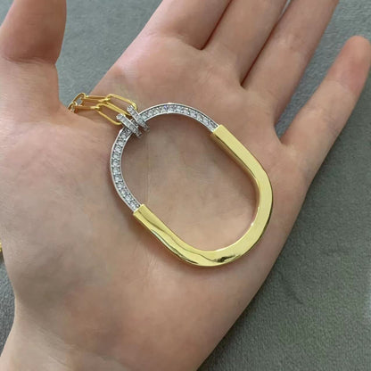 [Kaelin Vow]LOCK DIAMOND NECKLACE