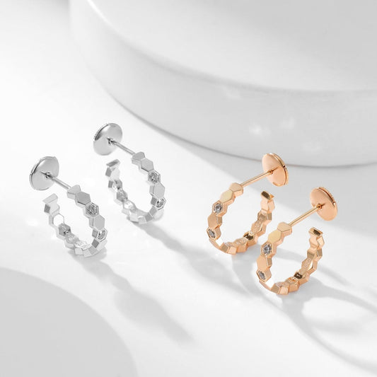 [Kaelin Vow]BEE LOVE DIAMOND HOOP EARRINGS