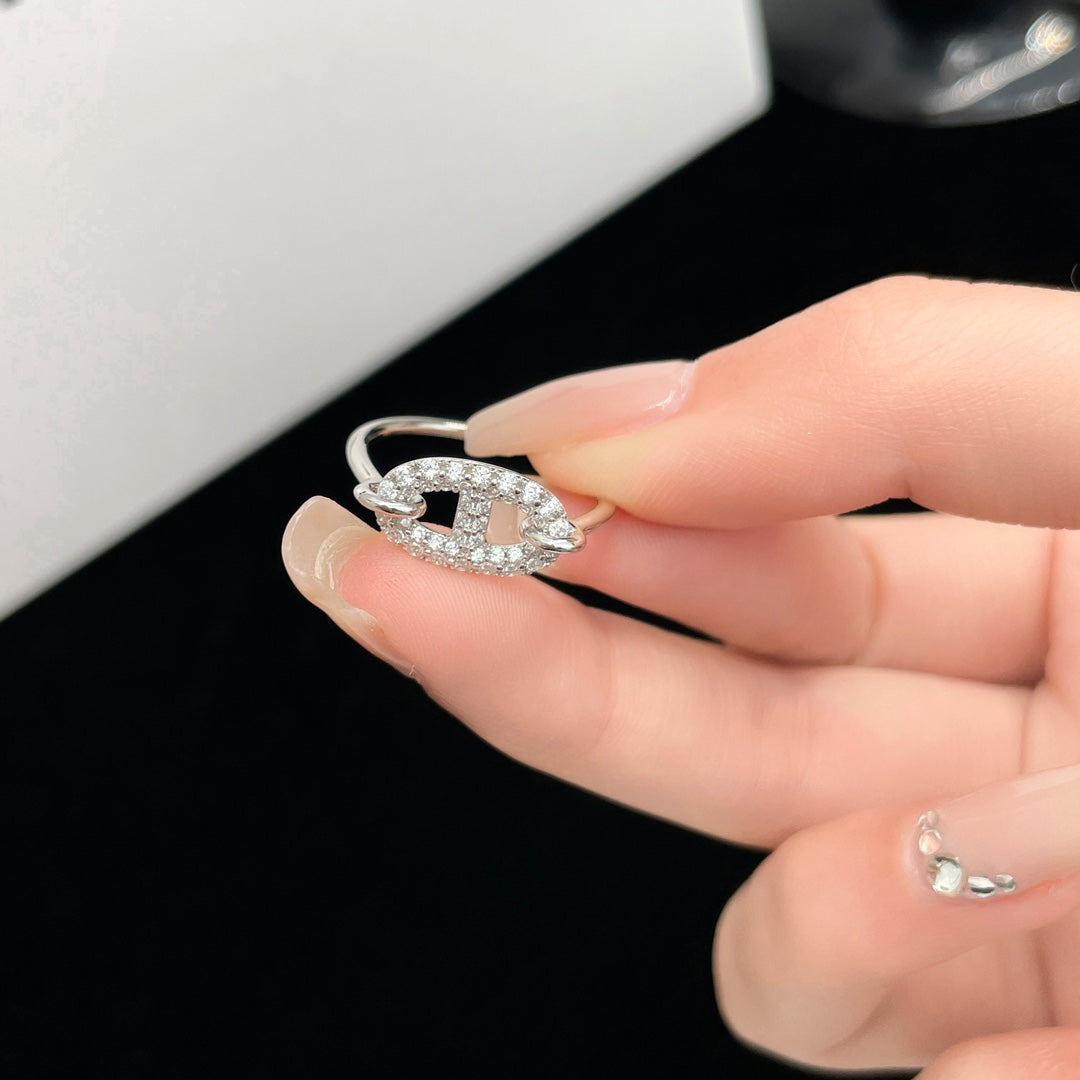[Kaelin Vow]RONDE SMALL SILVER DIAMOND RING
