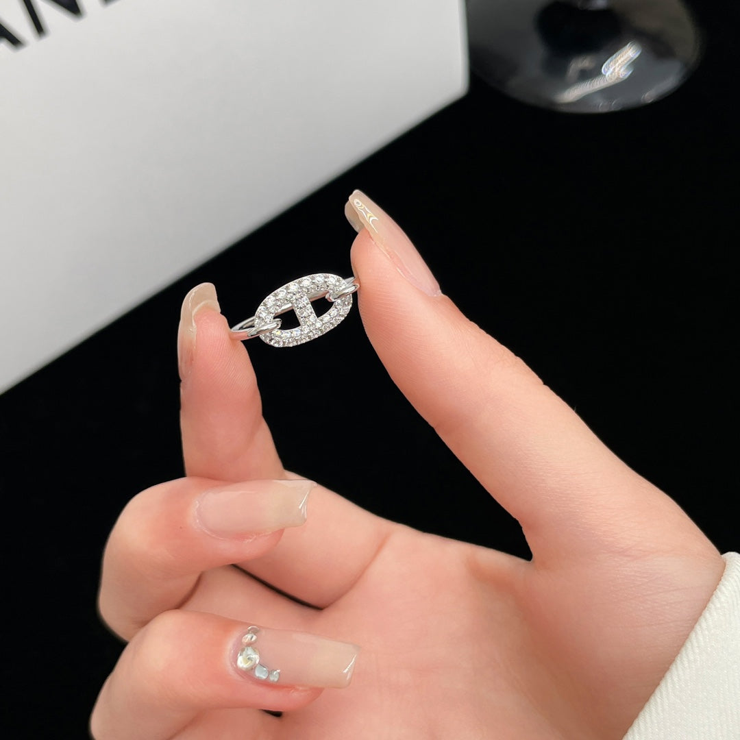 [Kaelin Vow]RONDE SMALL SILVER DIAMOND RING