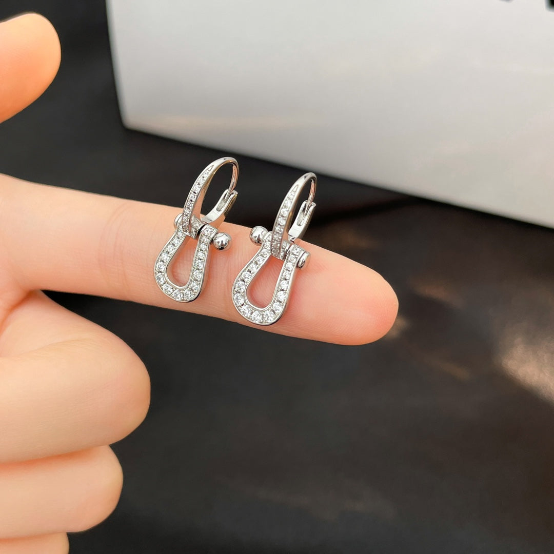 [Kaelin Vow]FORCE 10 VOLLBESATZ-OHRHÄNGER MIT DIAMANTEN, MITTELGROSSES MODELL