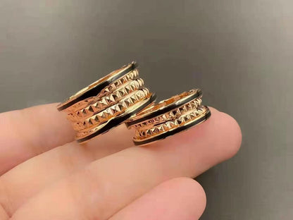 [Kaelin Vow]ZERO 1 ROCK BLACK CERAMIC PINK GOLD LARGE MODEL