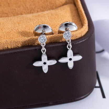 [Kaelin Vow]VIDYLLE SILVER DIAMOND MINI DROP EARRINGS