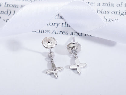 [Kaelin Vow]VIDYLLE SILVER DIAMOND MINI DROP EARRINGS