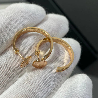 [Kaelin Vow]LOVE EARRINGS 3.6MM DIAMOND PAVED