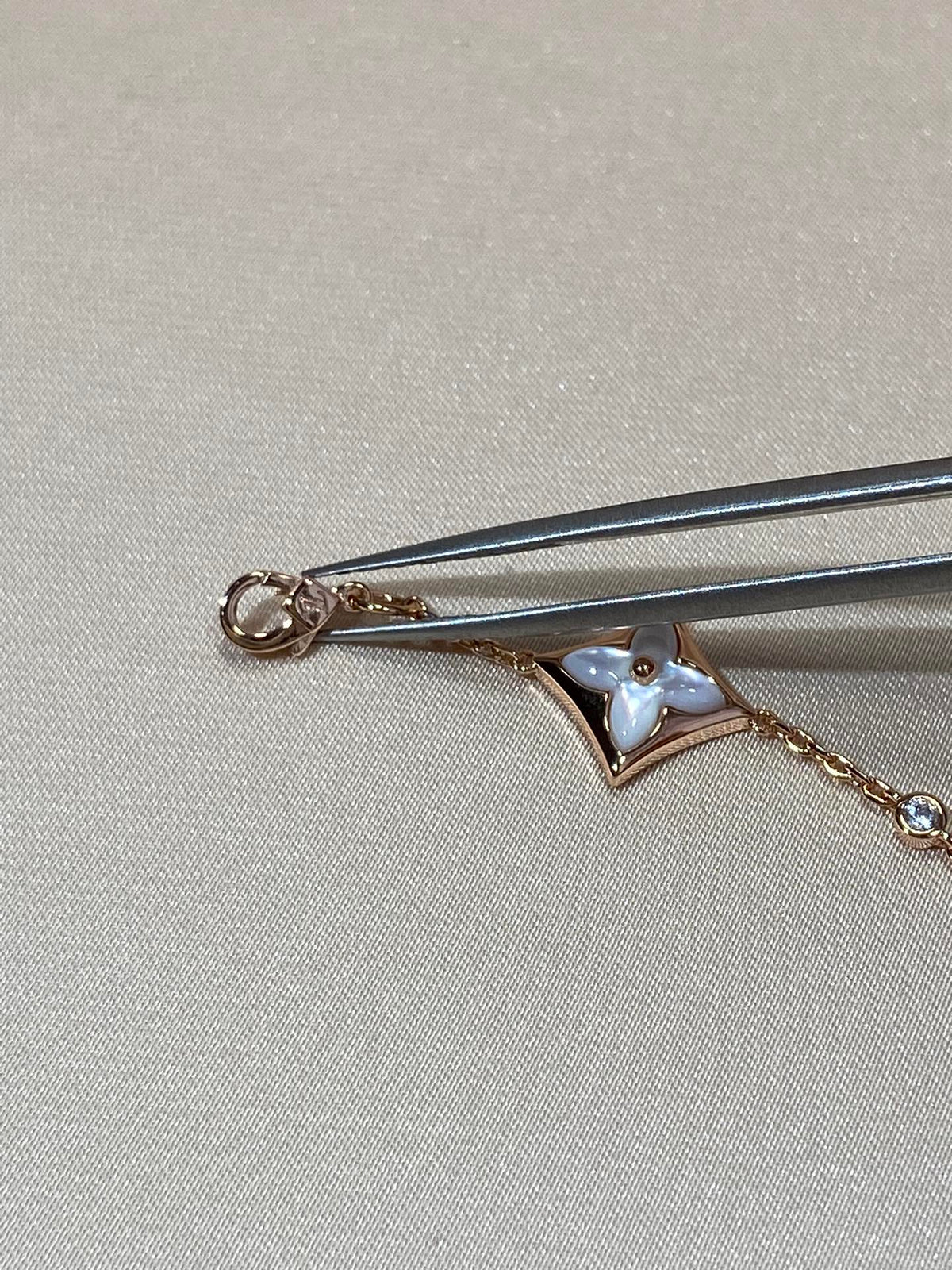 [Kaelin Vow]STAR 4 MOTIF MOP DIAMOND PINK GOLD BRACELET