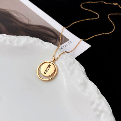 [Kaelin Vow]LUCKY MOVE MOP PINK GOLD NECKLACE