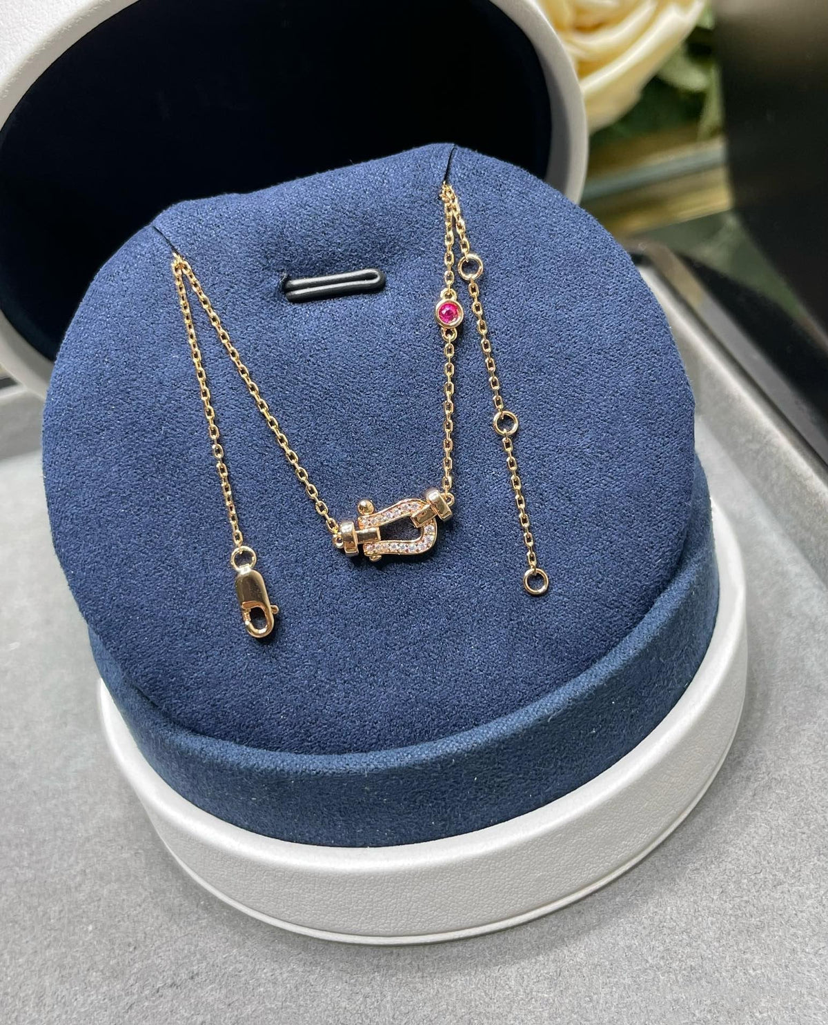 [Kaelin Vow]FORCE 10 DIAMANT HALSKETTE AUS ROSÉGOLD