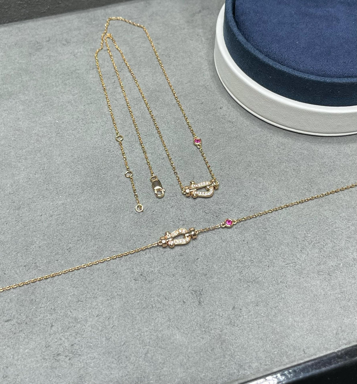 [Kaelin Vow]FORCE 10 DIAMANT HALSKETTE AUS ROSÉGOLD