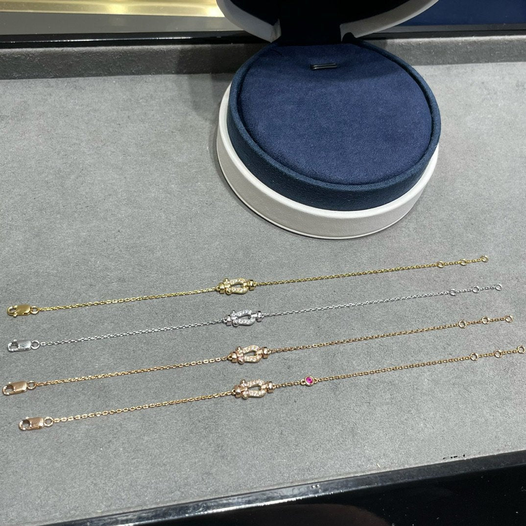 [Kaelin Vow]FORCE 10 DIAMOND CHAIN LINK PINK GOLD BRACELET