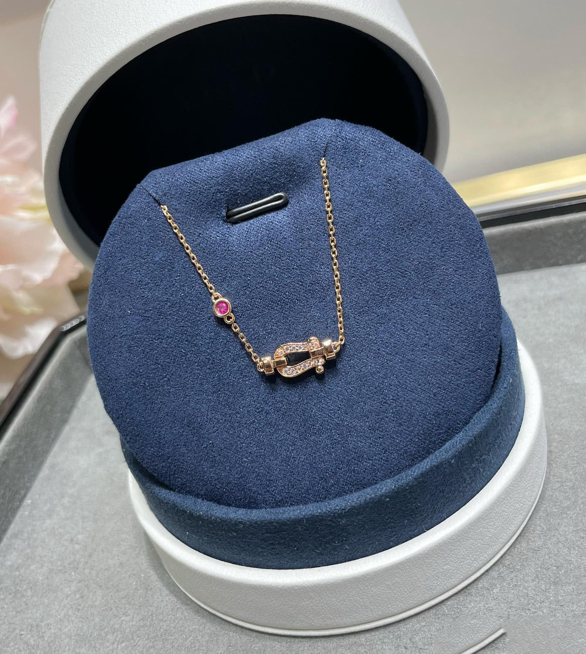 [Kaelin Vow]FORCE 10 DIAMOND CHAIN LINK PINK GOLD BRACELET