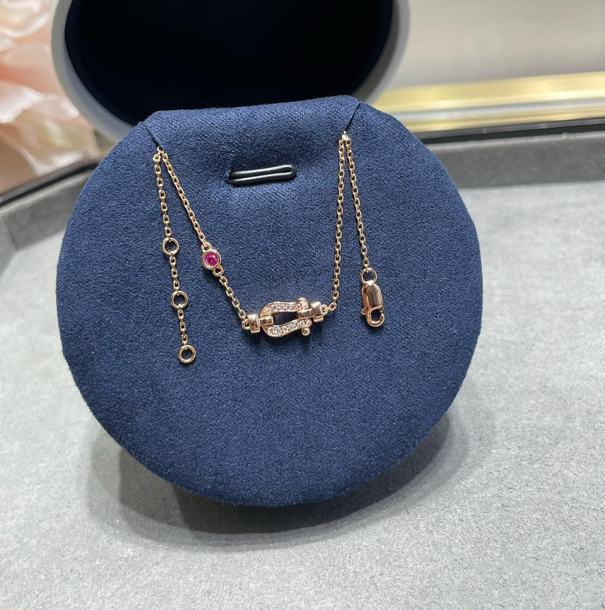 [Kaelin Vow]FORCE 10 DIAMOND CHAIN LINK PINK GOLD BRACELET