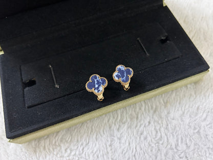 [Kaelin Vow]CLOVER PIETERSITE MEDIUM STUD EARRINGS