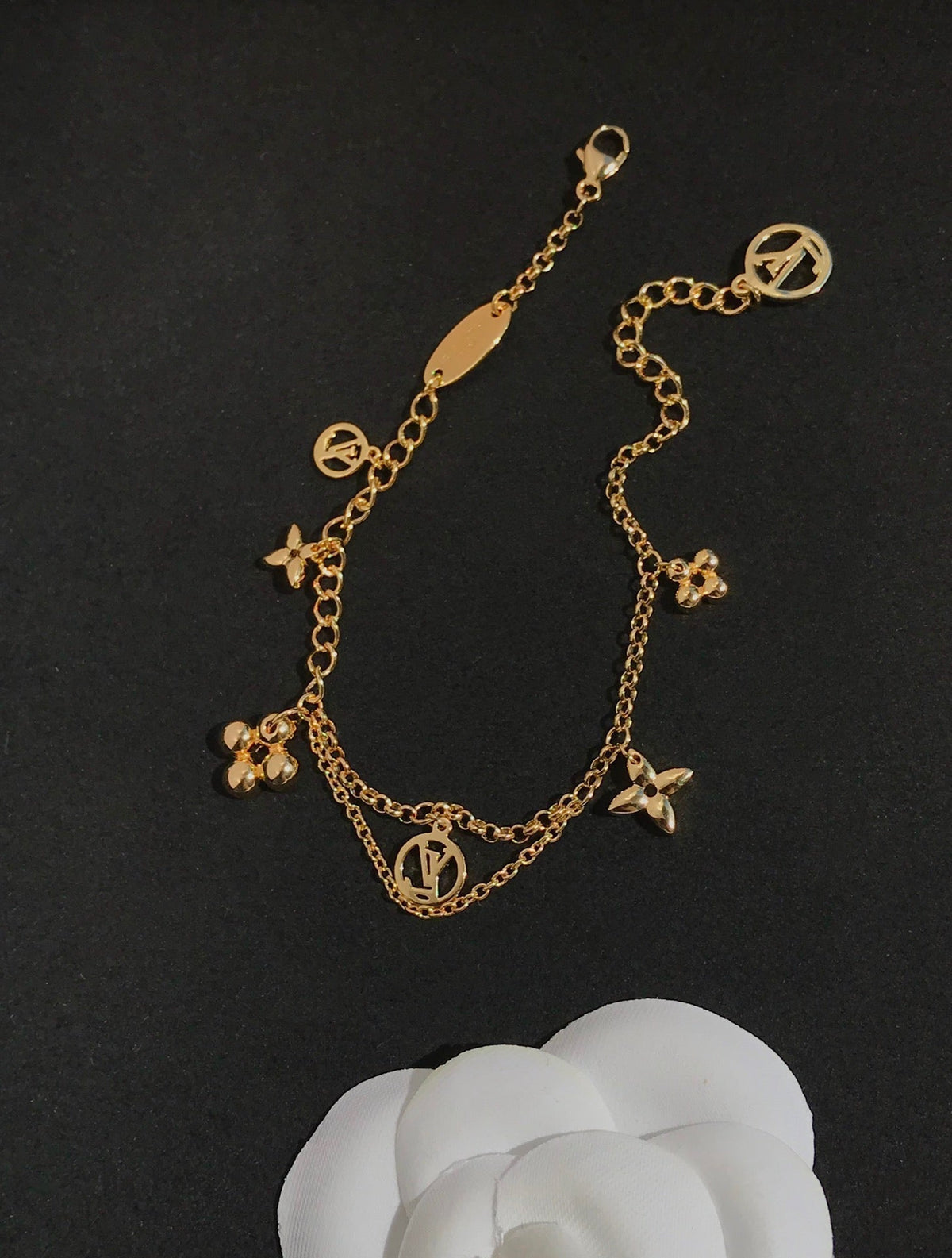[Kaelin Vow]BLOOMING PINK GOLD MOP BRACELET