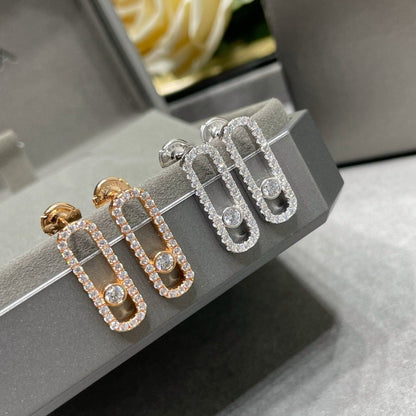 [Kaelin Vow]MOVE UNO STUD DIAMOND PAVED EARRINGS