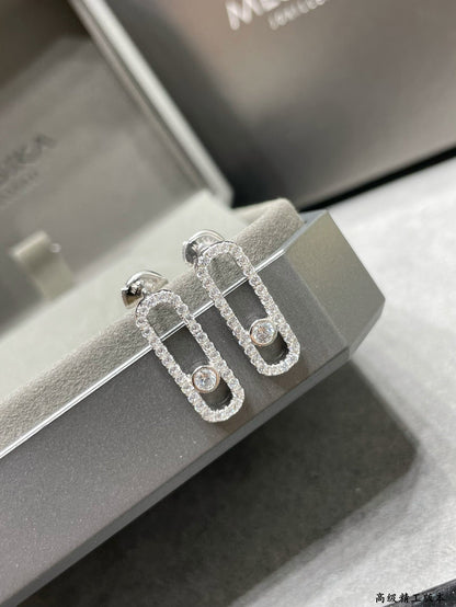 [Kaelin Vow]MOVE UNO STUD DIAMOND PAVED EARRINGS