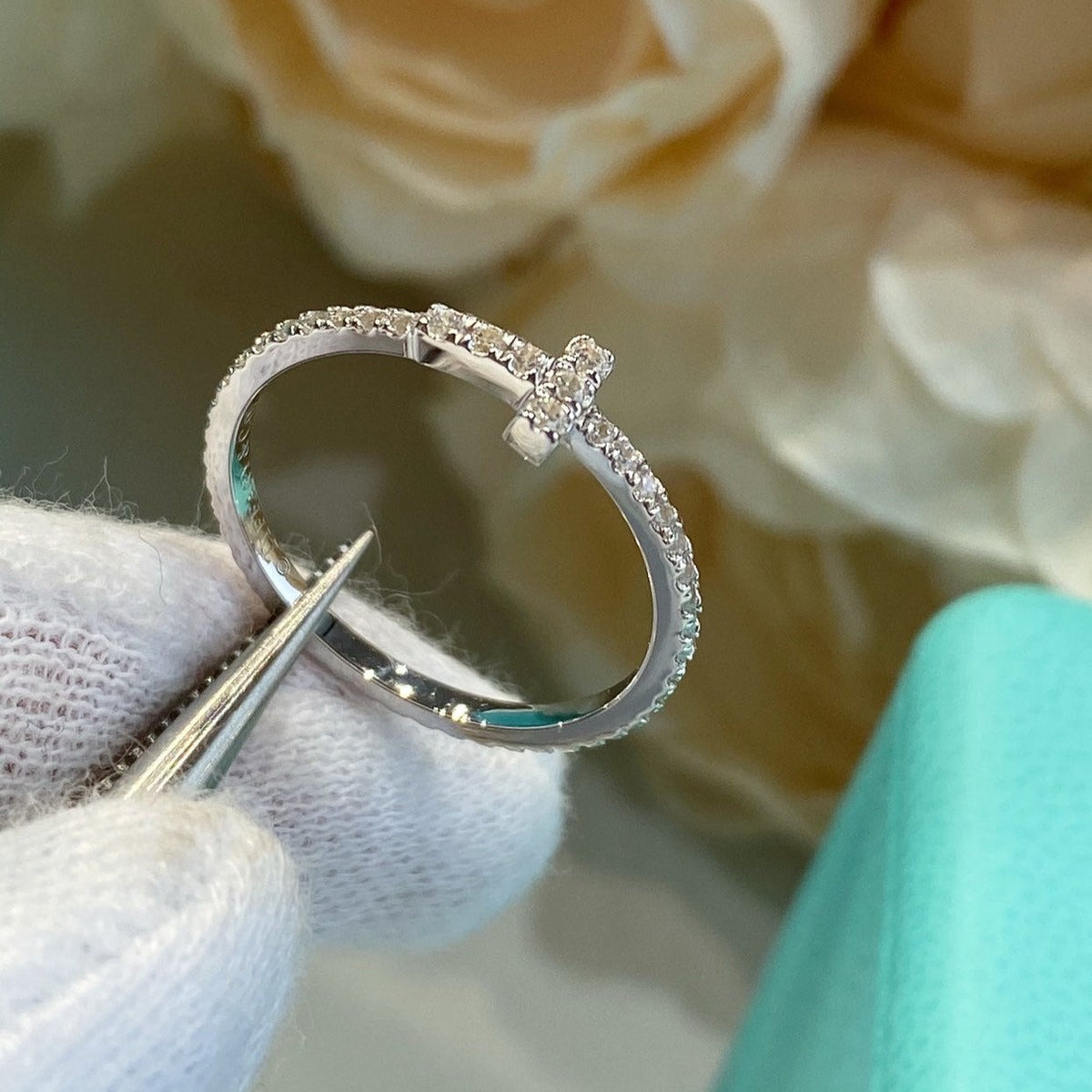 [Kaelin Vow]T SMALL RING DIAMOND SILVER
