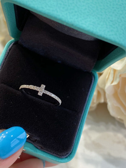 [Kaelin Vow]T SMALL RING DIAMOND SILVER