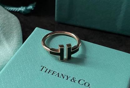 [Kaelin Vow]T SMALL ONYX PINK GOLD RING