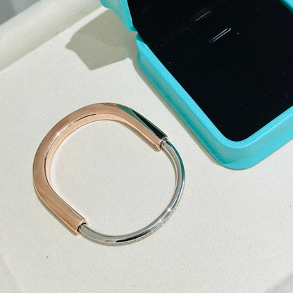 [Kaelin Vow]LOCK ARMBAND AUS ROSÉGOLD, SILBER UND DIAMANTEN