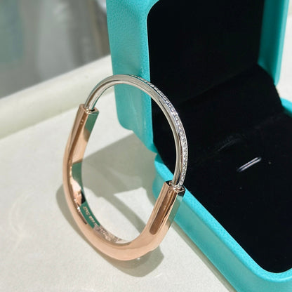 [Kaelin Vow]LOCK ARMBAND AUS ROSÉGOLD, SILBER UND DIAMANTEN