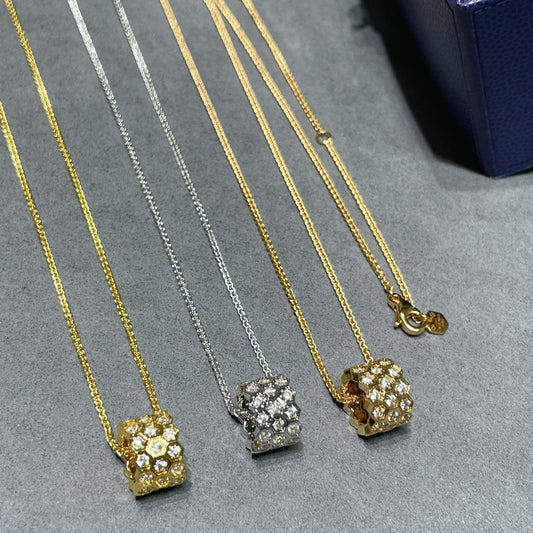 [Kaelin Vow]BEE LOVE DIAMOND PAVED 3 ROW NECKLACE