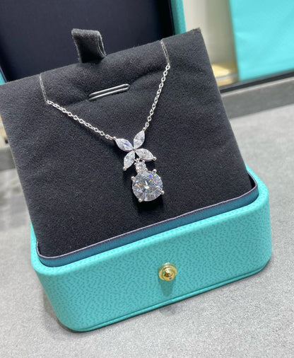 [Kaelin Vow]VICTORIA PENDANT SILVER DIAMOND NECKLACE