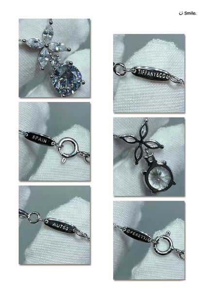[Kaelin Vow]VICTORIA PENDANT SILVER DIAMOND NECKLACE