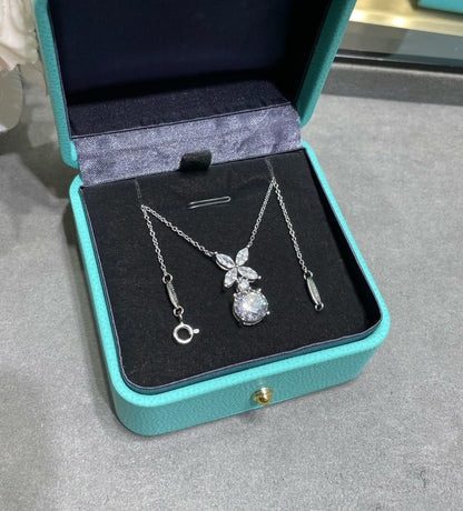 [Kaelin Vow]VICTORIA PENDANT SILVER DIAMOND NECKLACE