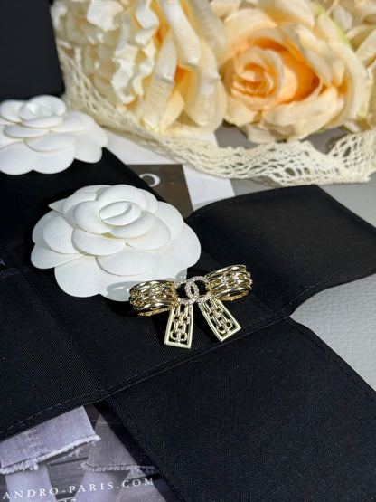 [Kaelin Vow]25K Hollow Bow Brooch