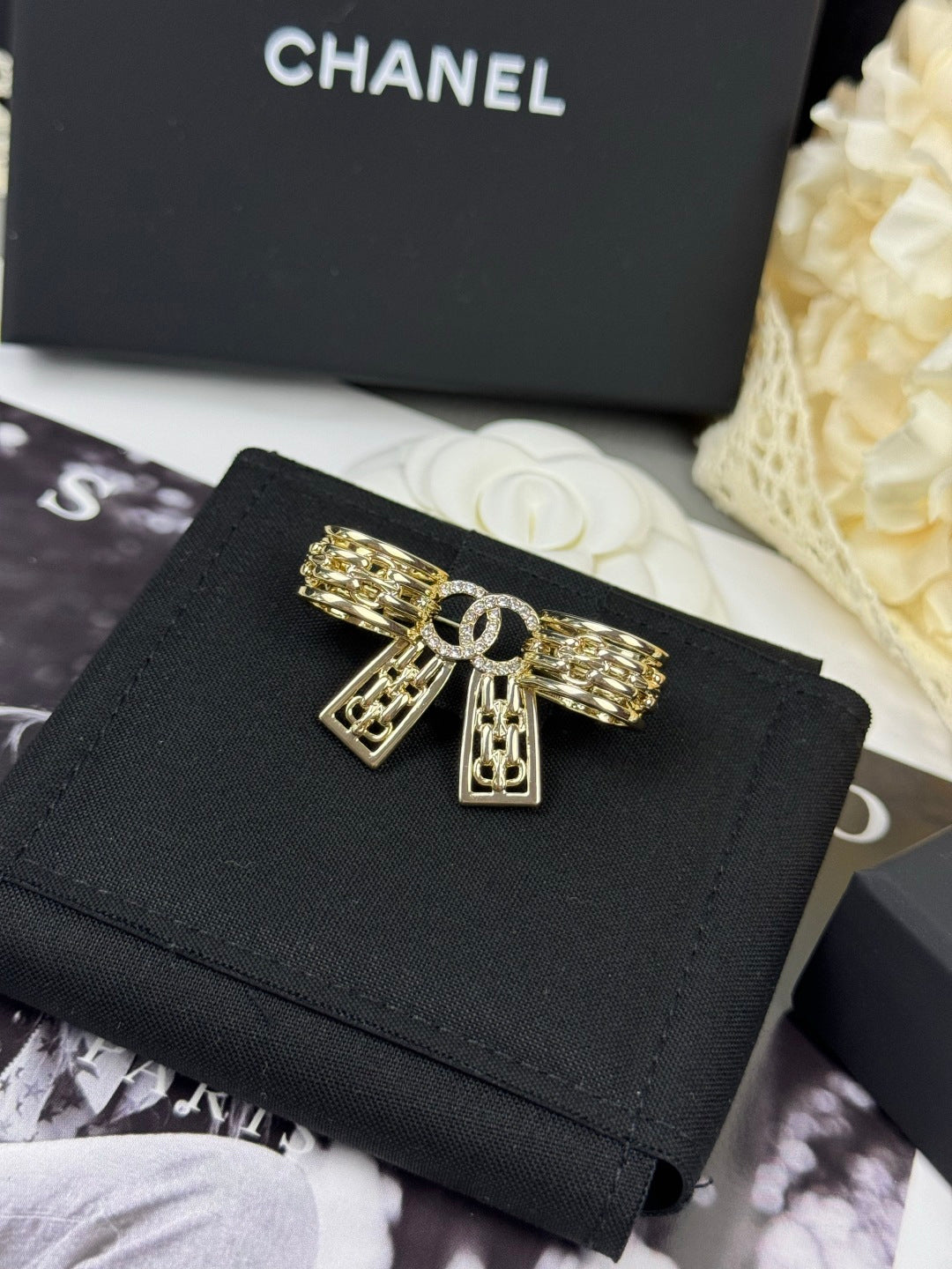 [Kaelin Vow]25K Hollow Bow Brooch