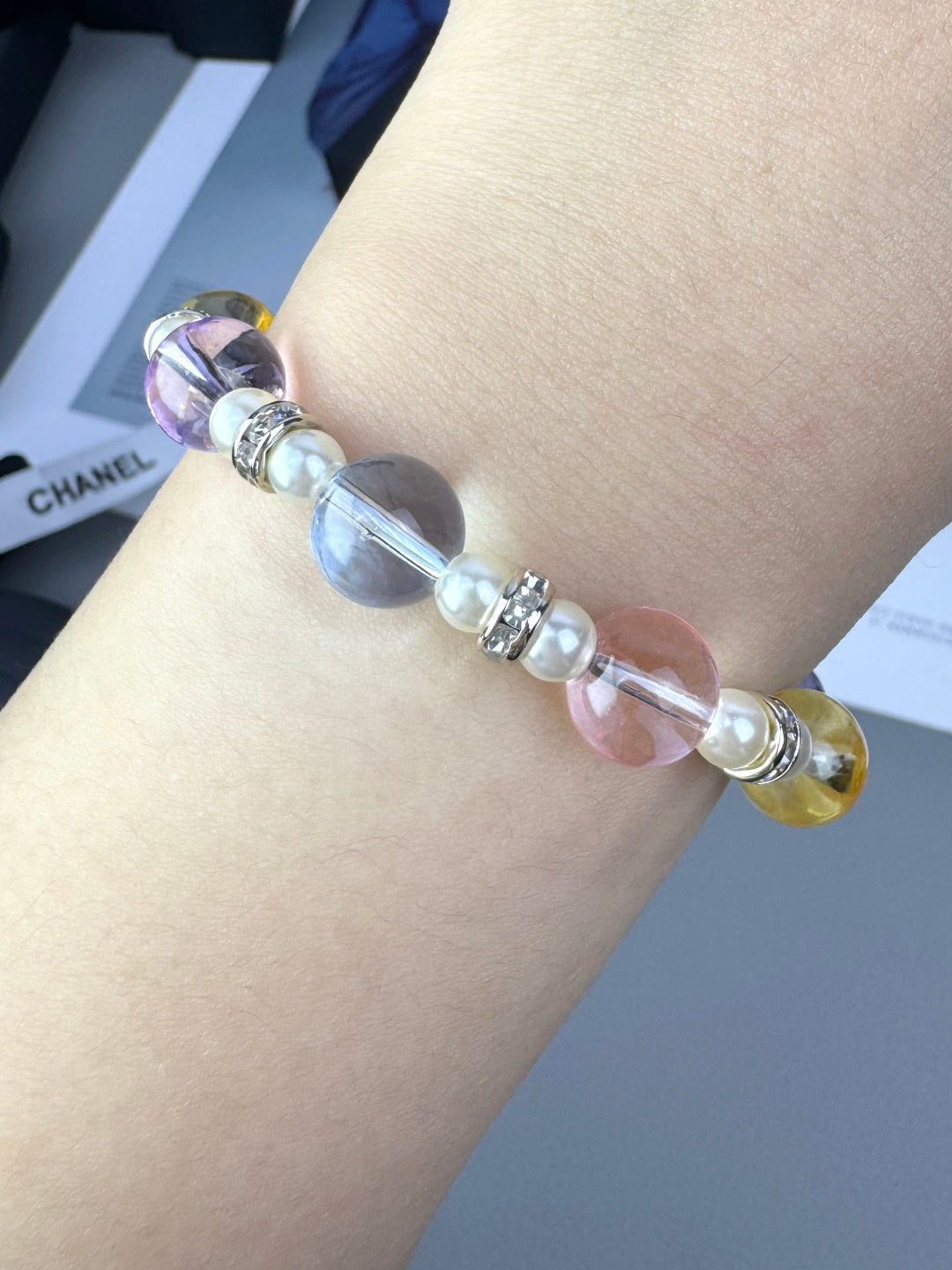 [Kaelin Vow]Colorful Transparent Resin Bracelet
