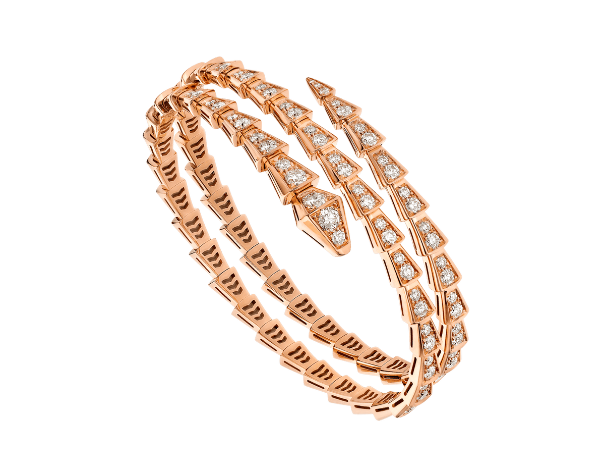 [Kaelin Vow]SERPENTI BRACELET PINK GOLD DIAMOND DOUBLE ROW