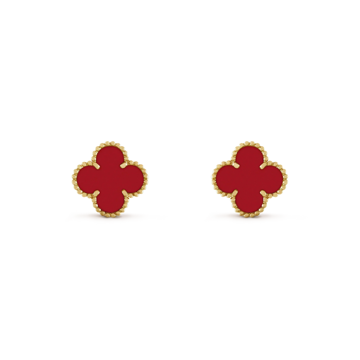 [Kaelin Vow]CLOVER MINI 9.5MM CARNELIAN EARRINGS