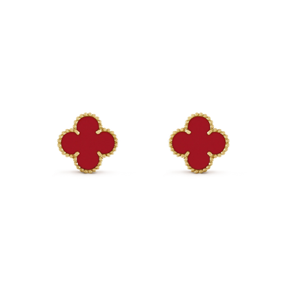 [Kaelin Vow]CLOVER MINI 9.5MM CARNELIAN EARRINGS