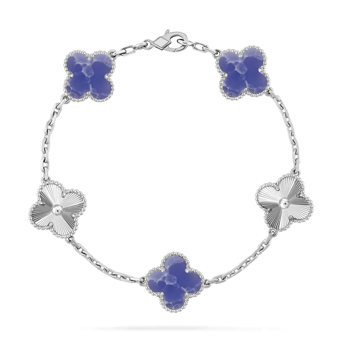[Kaelin Vow]CLOVER 5 MOTIF BLUE VEINS BRACELET COLLECTION