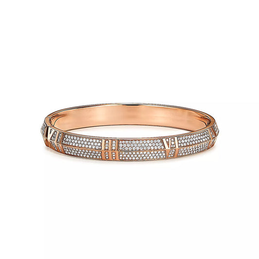 [Kaelin Vow]ATLAS X ROSÉGOLD-ARMBAND MIT DIAMANTBESATZ