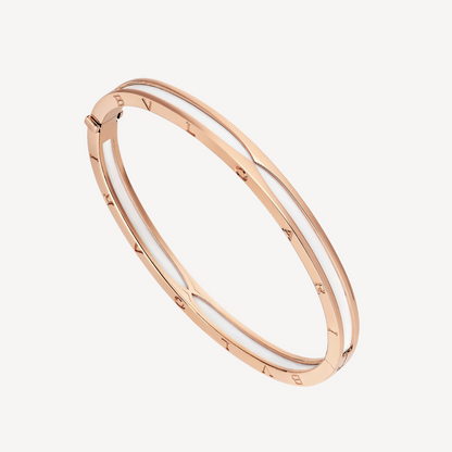 [Kaelin Vow]ZERO 1 PINK GOLD WITH WHITE CERAMIC BRACELET