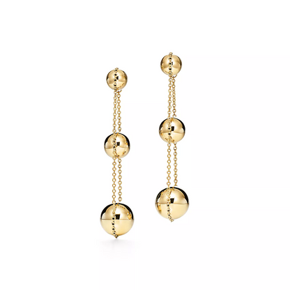 [Kaelin Vow]TRIPLE DROP GOLD EARRINGS