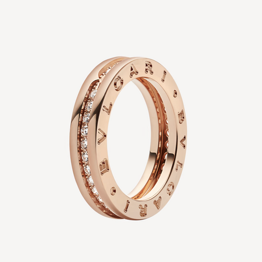 [Kaelin Vow]ZERO 1 ONE-BAND PAVED DIAMONDS ON THE SPIRAL RING