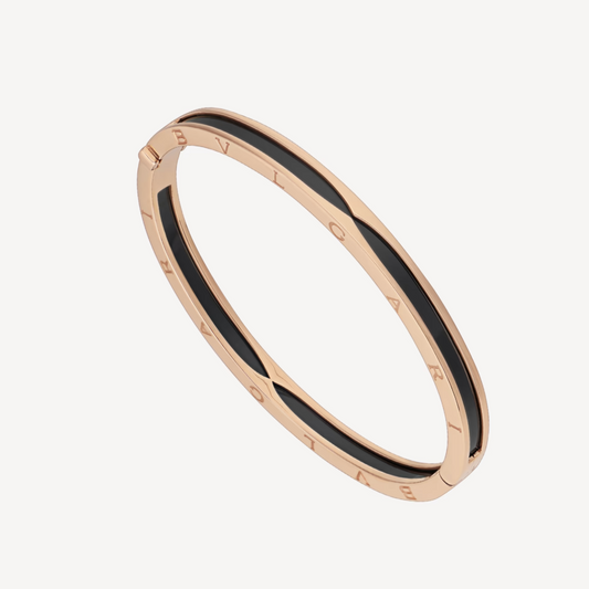 [Kaelin Vow]ZERO 1 PINK GOLD WITH BLACK CERAMIC BRACELET
