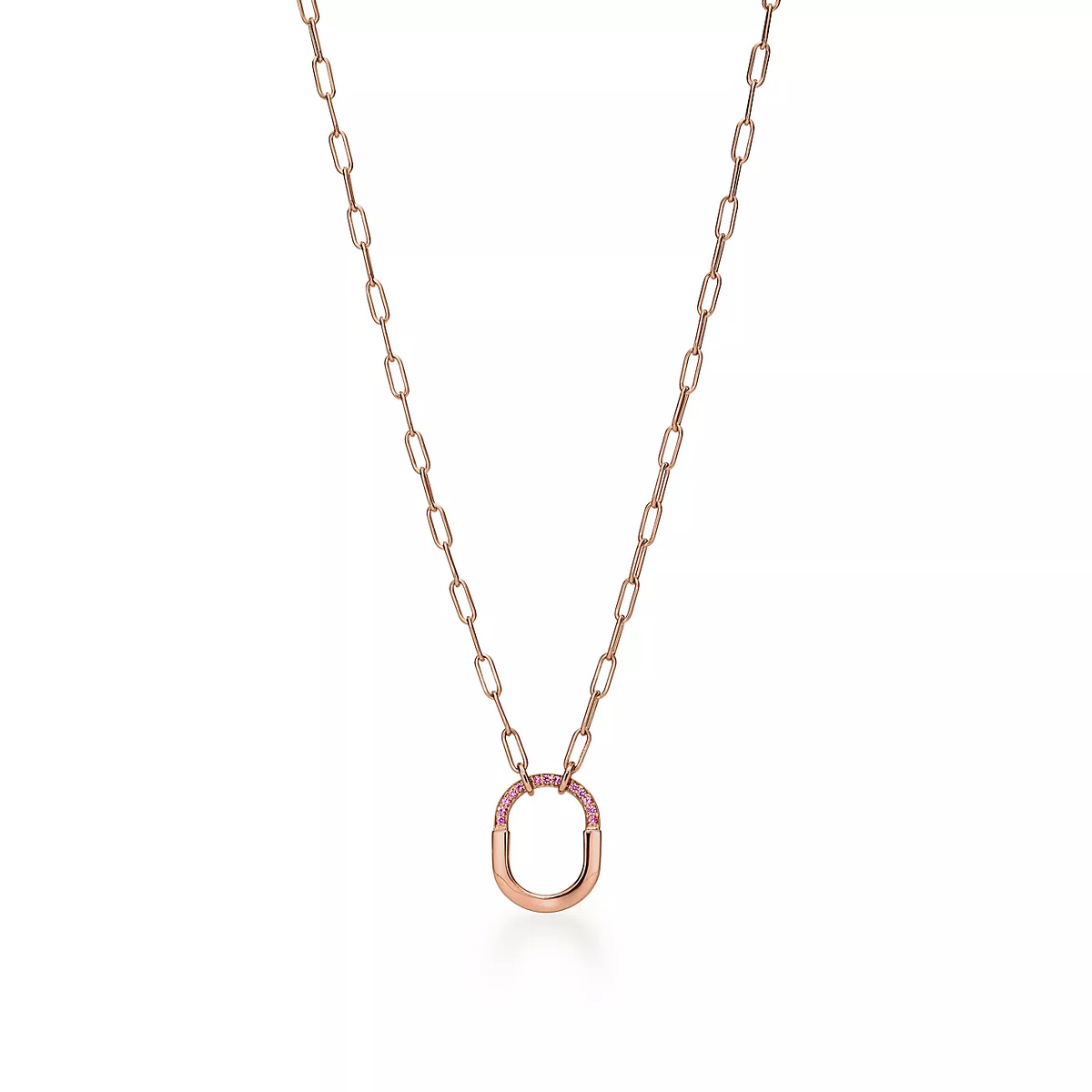 [Kaelin Vow]LOCK SMALL PENDANT PINK DIAMOND PINK GOLD NECKLACE