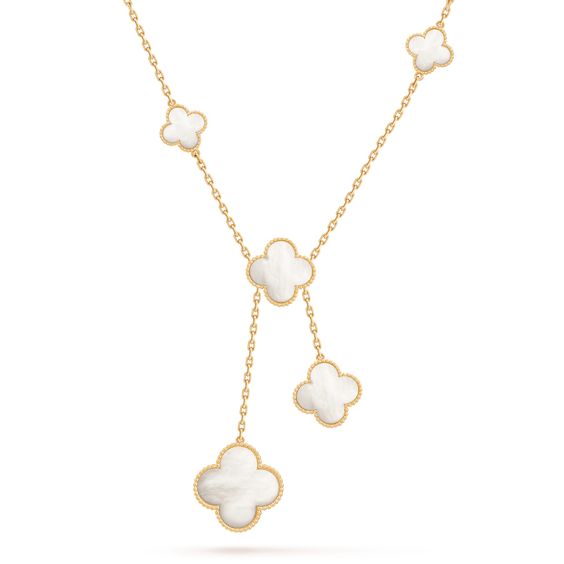 [Kaelin Vow]CLOVER MOTHER OF PEARL NECKLACE 6 MOTIF