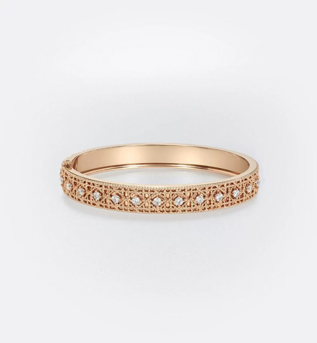 [Kaelin Vow]2026 WOVEN-PATTERN BRACELET SET WITH FULL DIAMOND INLAY THREE-COLORS