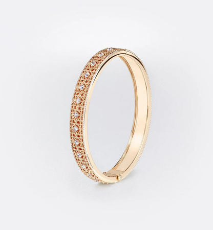 [Kaelin Vow]2026 WOVEN-PATTERN BRACELET SET WITH FULL DIAMOND INLAY THREE-COLORS