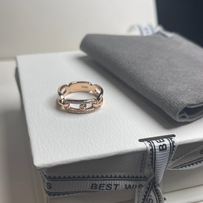 [Kaelin Vow]Sliding Single Diamond Ring